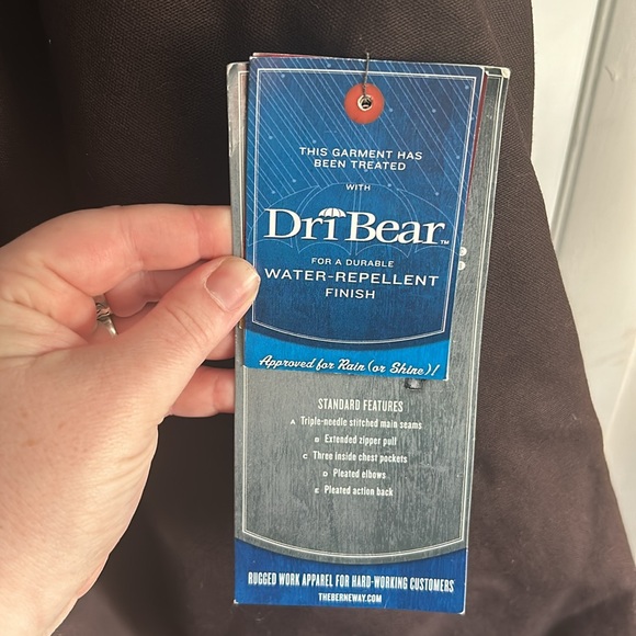 Men’s XLR Berne Winter Jacket Chore Coat Water Repellent Hooded - Picture 3 of 6